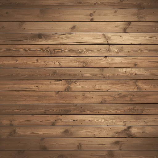 Horizontal Wood Effect Mural Wallpaper | Brown Shade