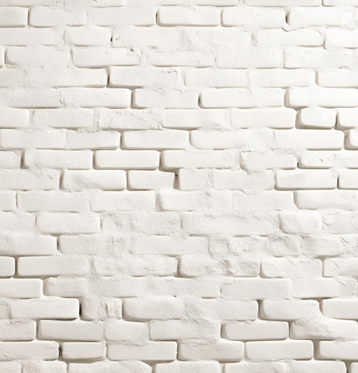 White Brick Effect Wallpaper | Wall with White Cement