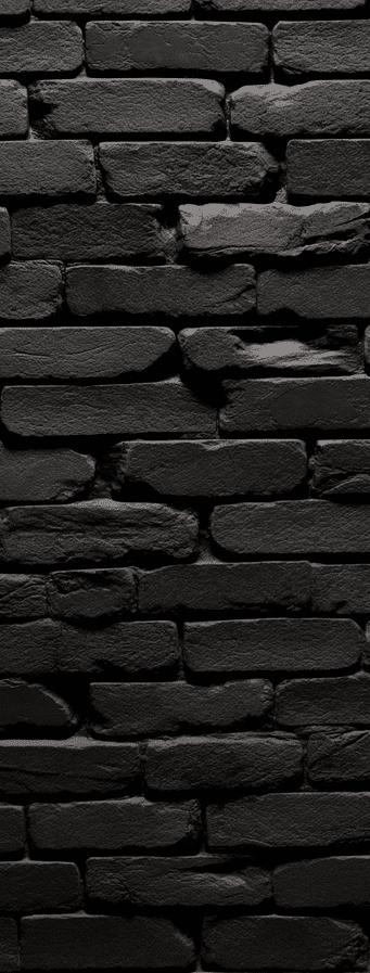 Black Stone Effect Mural Wallpaper | Wall with Shadow