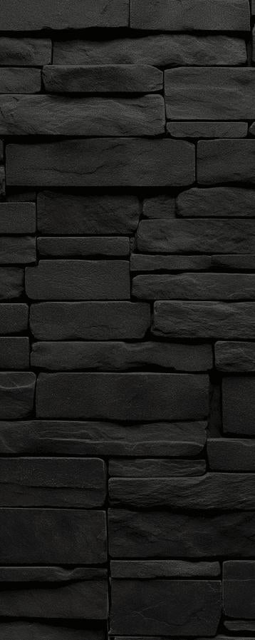 Black Stone Effect Mural Wallpaper | Small and Large Size