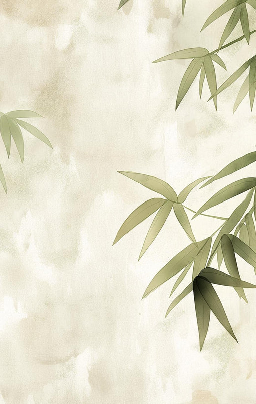 Japanese Wallpaper | Pastel Green Bamboo Forest