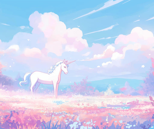 Unicorn Wallpaper | Pastel Mural Wallpaper