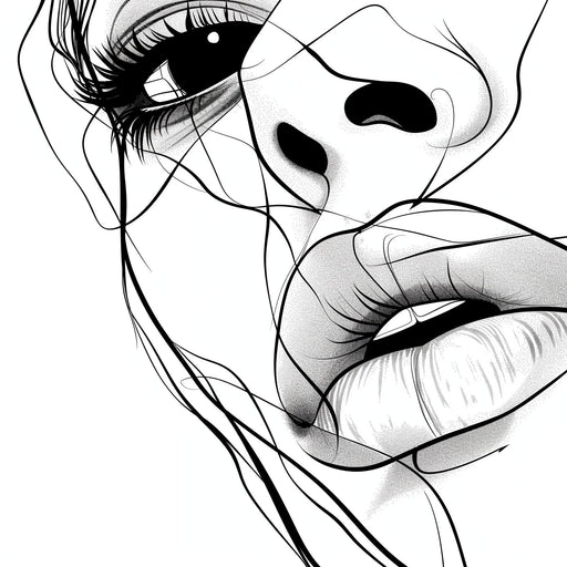 Line Art Mural Wallpaper | Sketch