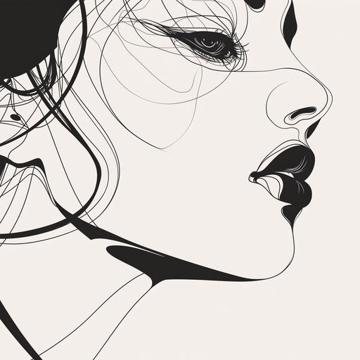 Line Art Mural Wallpaper | The Muse