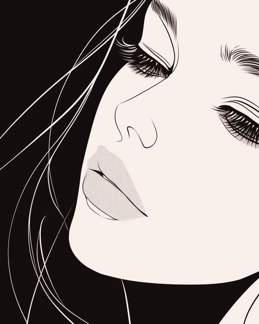 Line Art Mural Wallpaper | Serenity