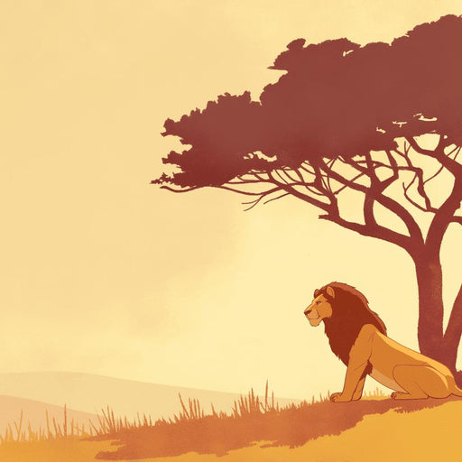Lion Mural Wallpaper | Design for Kids' Room
