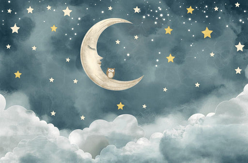 Moon Mural Wallpaper | Kids Room
