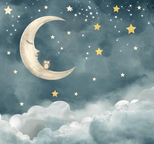 Moon Mural Wallpaper | Kids Room