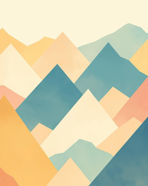 Mountain Wallpaper | Cluster of Colorful Mountains