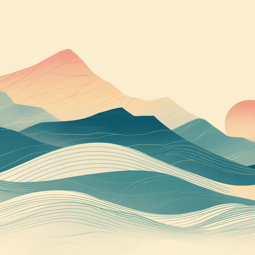 Mountain Wallpaper | Graphic Sunset