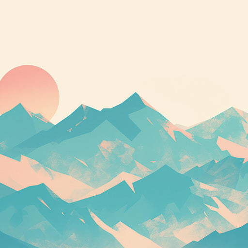 Mountain Mural Wallpaper | Pastel Color