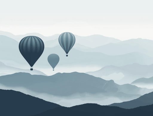 Hot Air Balloon Mural Wallpaper | Above the Mist