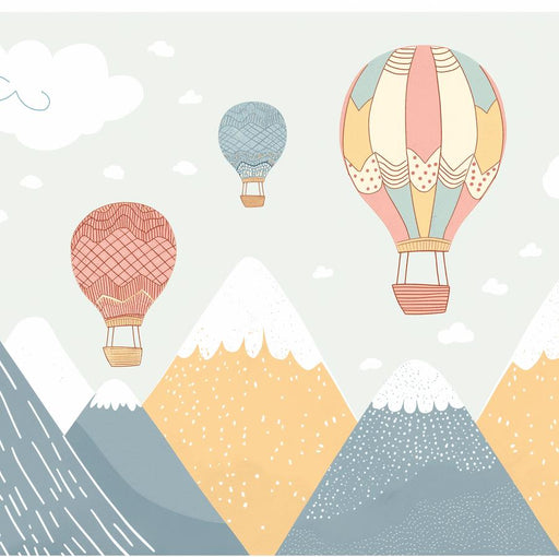 Hot Air Balloon Mural Wallpaper | Design for Kids' Room