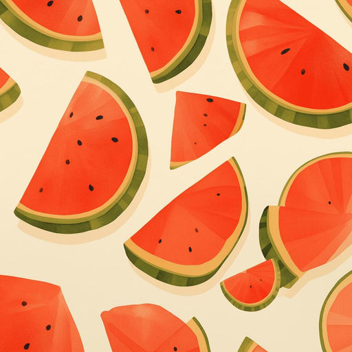 Watermelon Mural Wallpaper | Between Red and Green