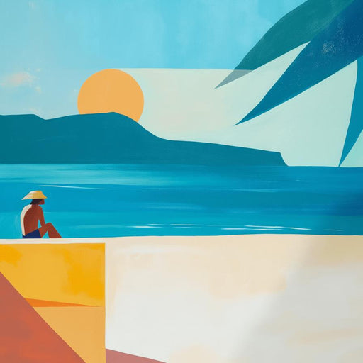 Landscape Mural Wallpaper | Abstract Style