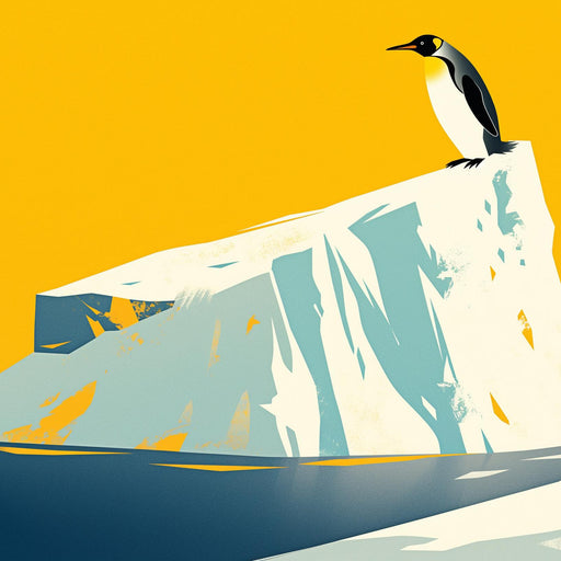 Penguin Mural Wallpaper | On His Ice Floe