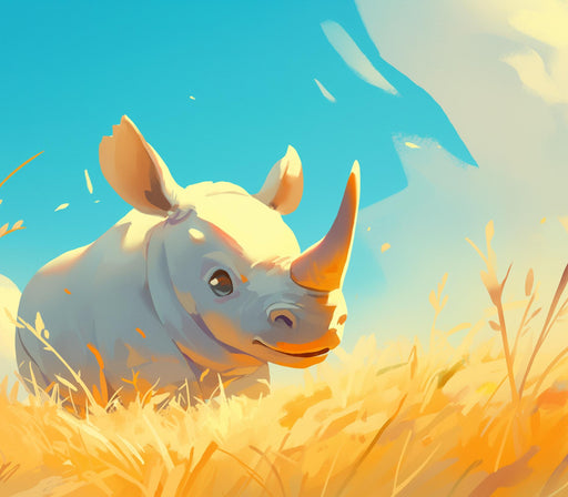 Rhinoceros Mural Wallpaper | Savanna