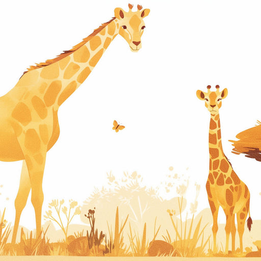 Savannah Mural Wallpaper | Giraffes