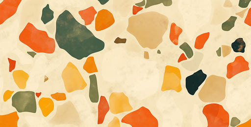 Terrazzo Mural Wallpaper | Color Contrast