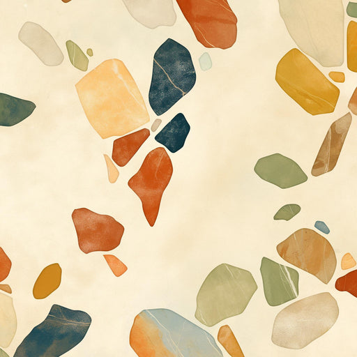 Terrazzo Mural Wallpaper | Warm Colors