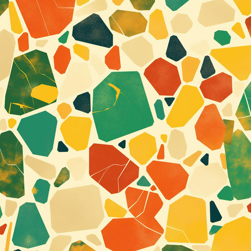 Terrazzo Mural Wallpaper | Bright Colorful Splashes