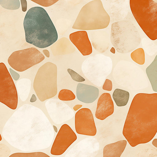 Terrazzo Mural Wallpaper | Terracotta Style