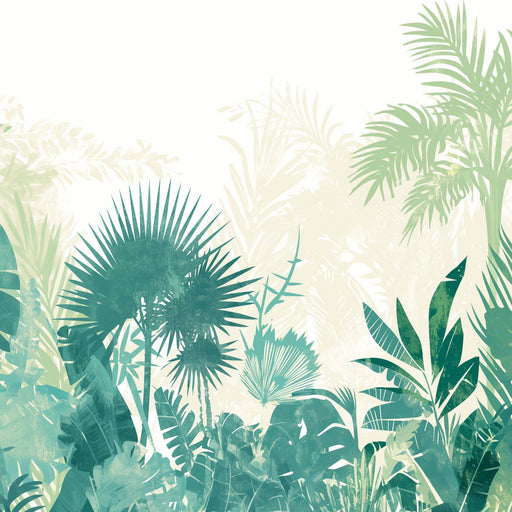 Headboard Mural Wallpaper | Tropical Jungle