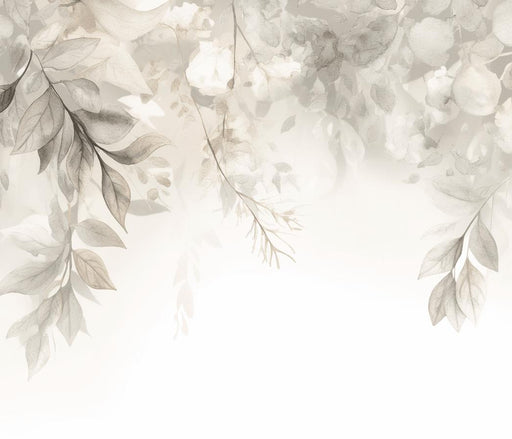 Beige Vegetation Wallpaper | Drooping Branches