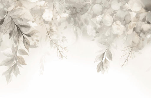 Beige Vegetation Wallpaper | Drooping Branches