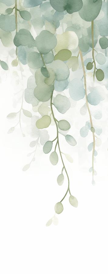 Foliage Mural Wallpaper | Cascading Vegetation