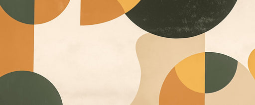 Vintage Mural Wallpaper | Shapes and Colors