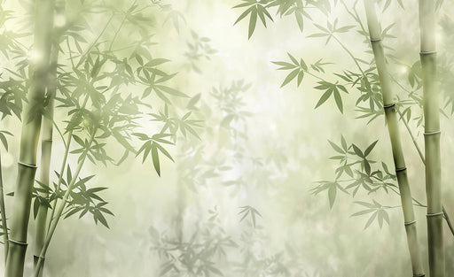 Zen Mural Wallpaper | Mist and Bamboo