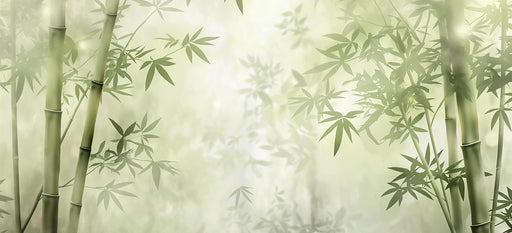 Zen Mural Wallpaper | Mist and Bamboo