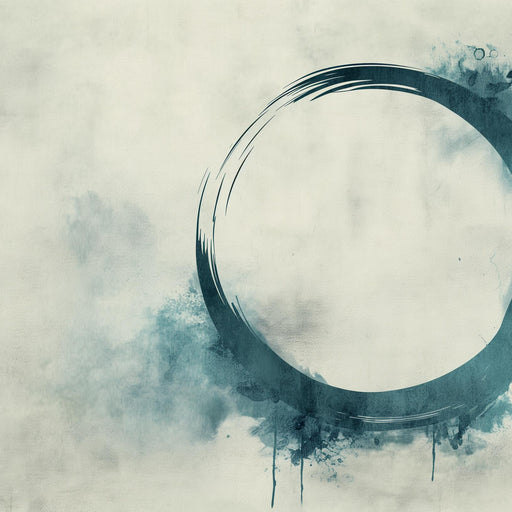 Zen Mural Wallpaper | Enso Circle on Beige Background