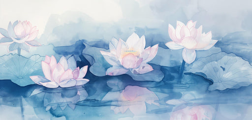 Zen Wallpaper | Pastel Lotus Flowers