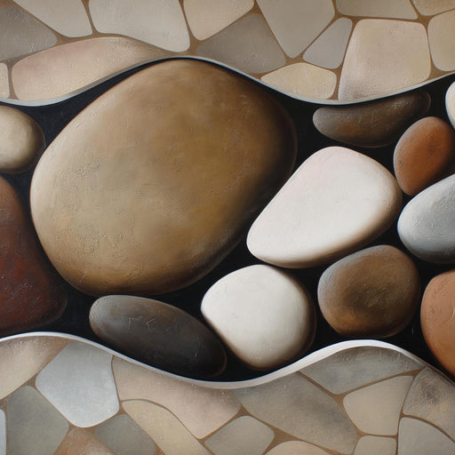 Zen Wallpaper | Stones on Wave Floor