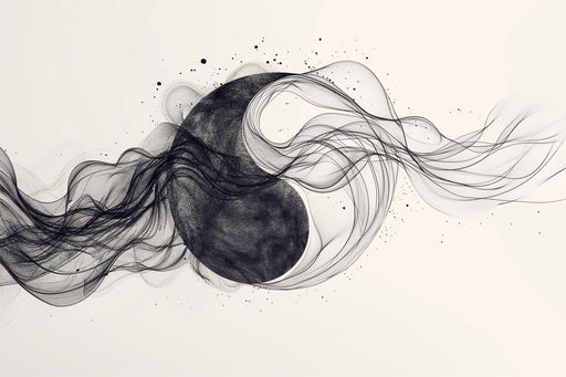 Zen Wallpaper | Yin and Yang in Smoke
