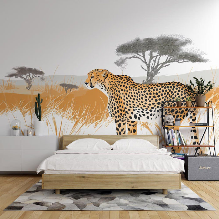 Leopard Wallpaper | Nukkuva Savannah