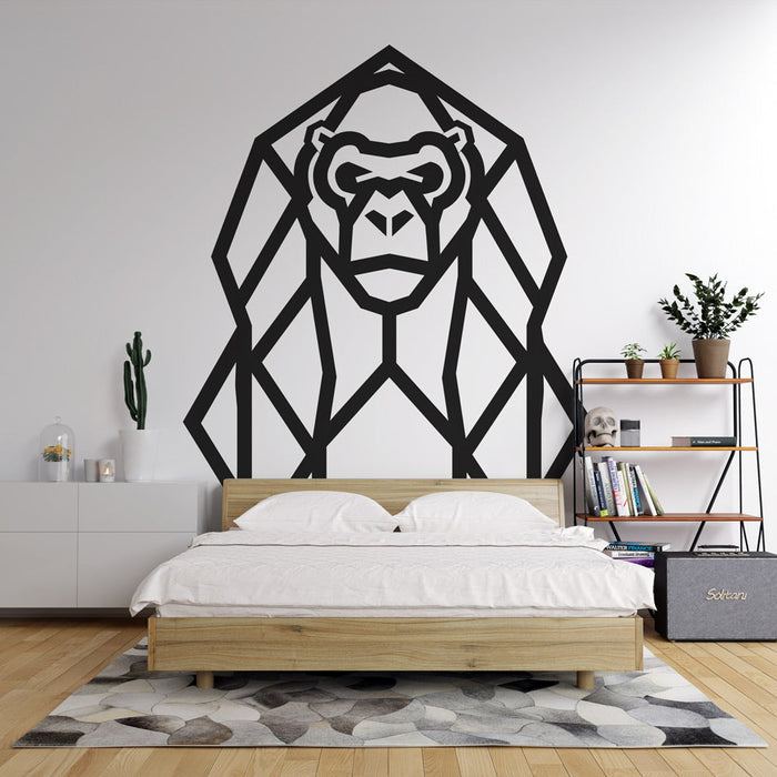 Dier Geometrische Foto Behang | Gorilla