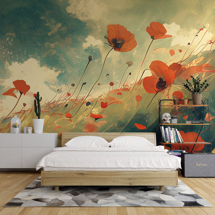 Poppy Wallpaper | Wind in the Prairie