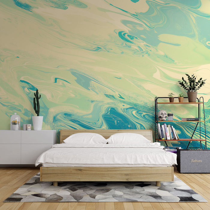 Art Deco Mural Tapet | Moving Water