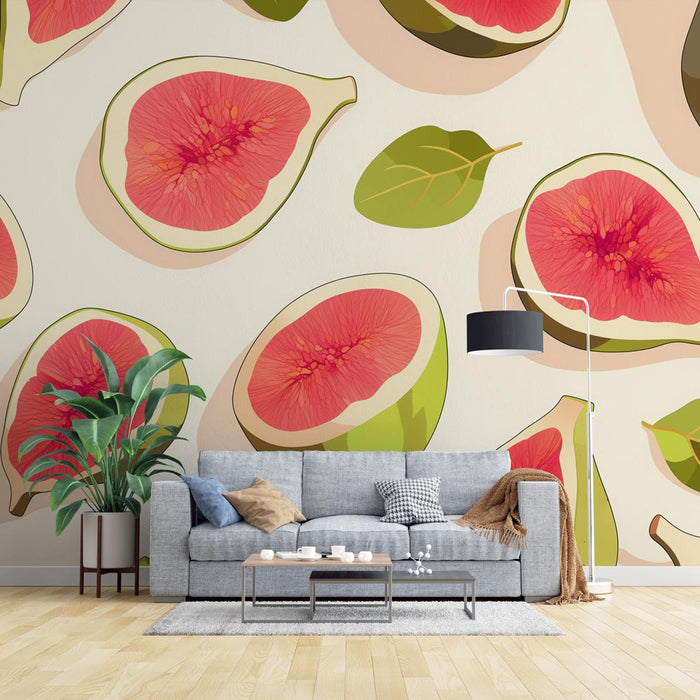 Fig Mural Wallpaper | Minimalist Design