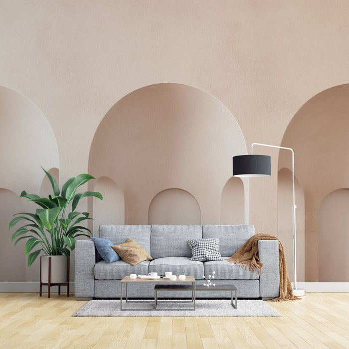 Mural Wallpaper arch | Three arches with 3D structure