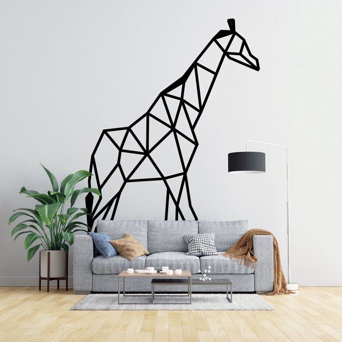 Dierlijk Geometrisch Foto Behang | Grafische Giraffe