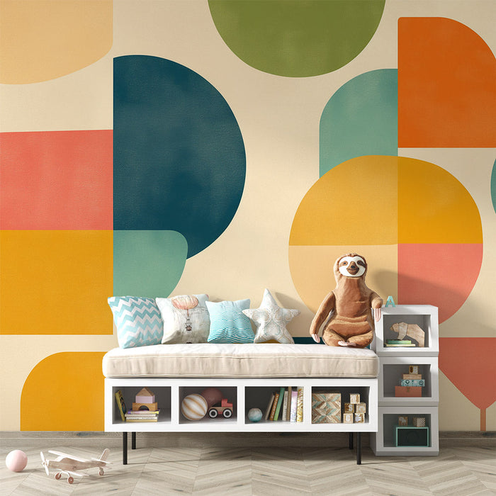 1970s Wallpaper | Multicolored Abstract Art