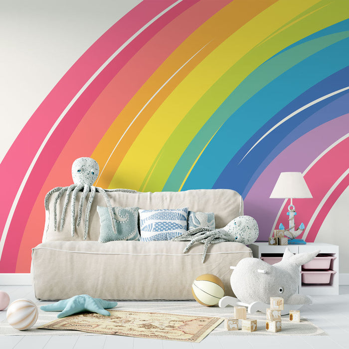 Regenboog Foto Behang | Kleurrijk Ontwerp