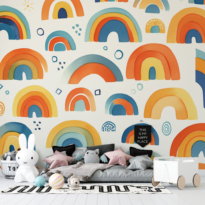 Rainbow Mural Wallpaper | Paint Patterns