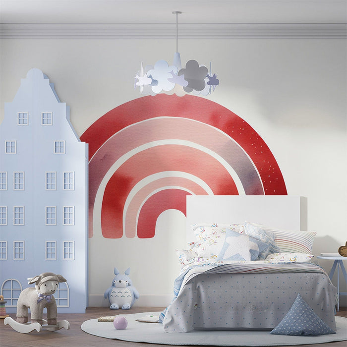 Rainbow Mural Wallpaper | Red Arches