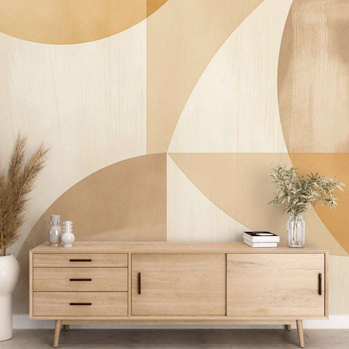 Art Deco Mural Wallpaper | Circles and Rectangles