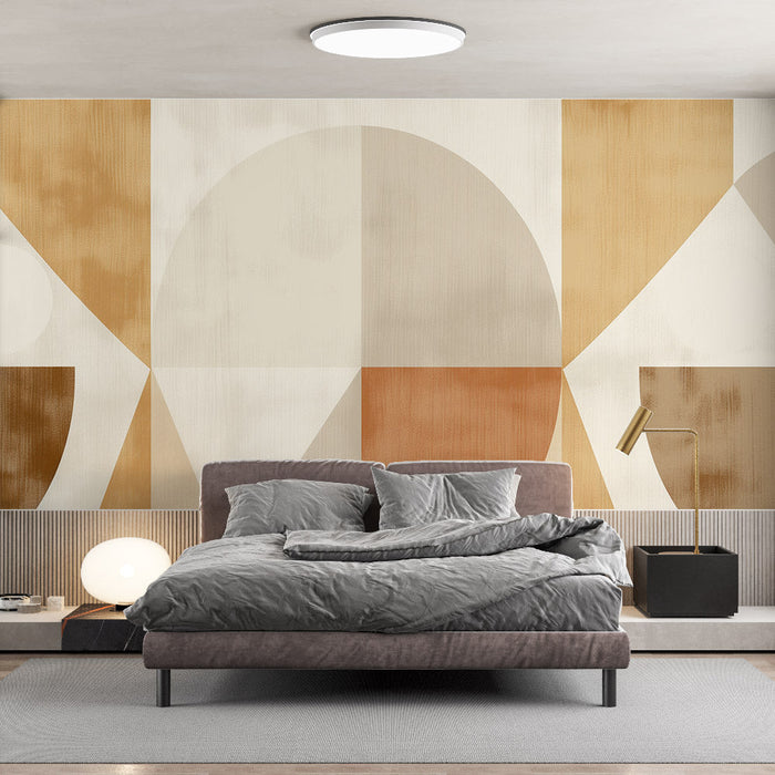 Art Deco Mural Wallpaper | Triangles and Circles